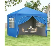 Promotions Iškylantis palapinės stogelis, 305x305x265-286 cm, Mėlynas