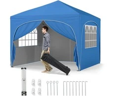 Promotions Iškylantis palapinės stogelis, 305x305x265-286 cm, Mėlynas