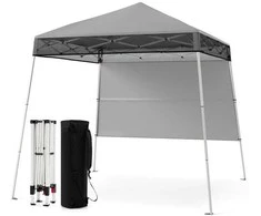 Promotions Išskleidžiamas palapinės stogelis, 210x210x221 cm, Pilka