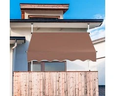 Promotions Ištraukiamas markizė, 150x120 cm, pilkai balta