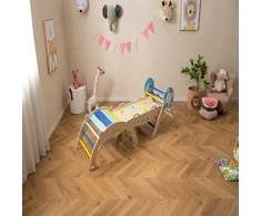 Promotions Jungle Gym, sulankstomas trikampis laipiojimo rinkinys 190x55x57 cm, Macaron, mediena