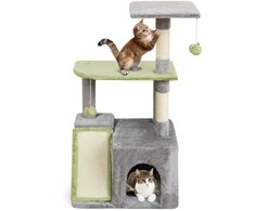 Promotions Katės baldų rinkinys, 3 viename katės veiklos centras, 60x30x30 cm, pilka