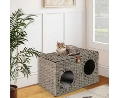 Promotions Katės lova, 60x35x35 cm, pilka