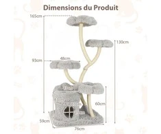 Promotions Kačių medis, 165 cm, baltas