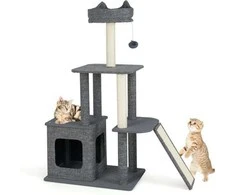 Promotions Kačių medis, 95x40x117 cm, pilka ir juoda