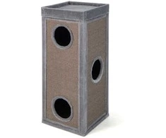 Promotions Kačių namelis, 40,6x40,6x99 cm, Pilkas