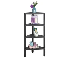 Promotions Kampinė lentyna 46x25x99 cm Juoda PP medžiaga