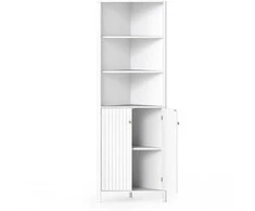 Promotions Kampinė spintelė, 32x58x172.5 cm, Balta, MDF
