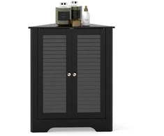 Promotions Kampinė spintelė, 63x32x81.5 cm, juoda, MDF