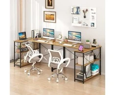 Promotions Kampinis stalas, L formos, 118x86x74 cm, natūralus