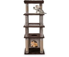 Promotions Katės draskyklė, 55.9x55.9x147.3 cm, ruda