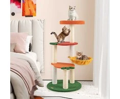 Promotions Katės medis, 48,5x48,5x99,5 cm, oranžinė raudona žalia geltona