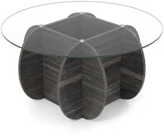 Promotions Apvalus kavos staliukas, 89x89x45,7 cm, juodas