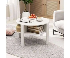 Promotions Kavos staliukas, 74x74x45 cm, baltas