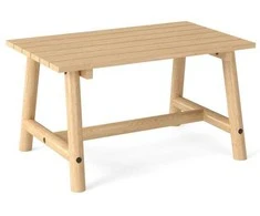 Promotions Lauko kavos staliukas, masyvi mediena, 90x55x50 cm, natūralus