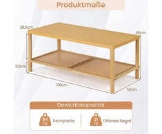 Promotions Kavos staliukas 99x52x46 cm natūralus