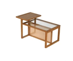 Promotions Kavos staliukas su 2 lentynomis 102x56x56 cm natūralus
