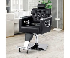 Promotions Kirpėjo kėdė, reguliuojama sukinėjama, 261x86x104-119,5 cm, juoda