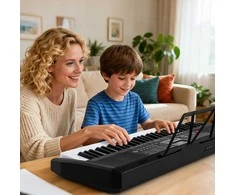 Promotions Klaviatūra, 61 klavišo elektrinio pianino rinkinys, 85x29x9 cm, juoda