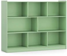 Promotions Knygų lentyna 3 lygių saugojimo spintelė 122x32x93 cm alyvuogių žalia
