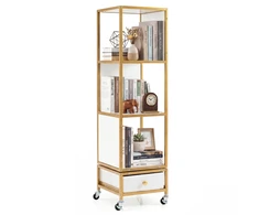 Promotions Knygų lentyna 30x30x111 cm Balta metalinė konstrukcija
