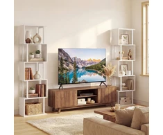Promotions Knygų lentyna 38x23x147 cm Balta metalinė konstrukcija