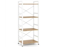 KNYGA Promotions Knygų lentyna, 41.5x27.5x100 cm, Natūrali, Metalinis rėmas
