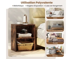 Promotions Knygų lentyna 42x29.5x53.5 cm Ruda Reguliuojama lentyna