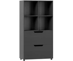 KNYGA Promotions Knygų lentyna, 70x33,5x130 cm, Juoda, Laikymas