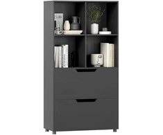 KNYGA Promotions Knygų lentyna, 70x33,5x130 cm, Juoda, Laikymas