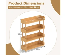 Promotions Knygų lentyna 80x24x102 cm natūrali pušies mediena