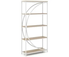 Promotions Etagere knygų lentyna, 86x30x175 cm, ruda ir juoda