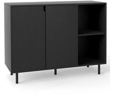 Promotions Komoda, 106x38x80 cm, Juoda, Reguliuojamos lentynos