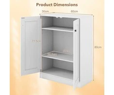 Promotions Komoda, 60x30x80 cm, Balta, Medis