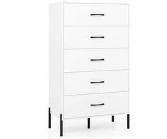 Promotions Komoda 71x40x125 cm balta, metalas, laikymas