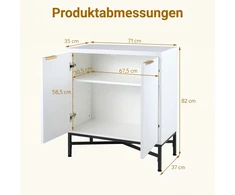 Promotions Komoda su 2 durimis 71x35x82 cm balta