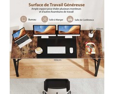 Promotions Kompiuterio stalas, 160x60 cm, Rudas, Juodas