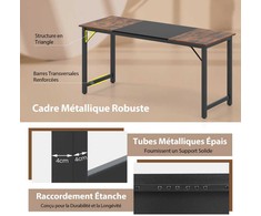 Promotions Kompiuterio stalas, 160x60 cm, Rudas, Juodas