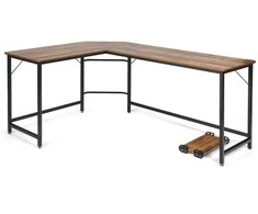 Promotions Kompiuterio stalas, 168x125x74 cm, Juodas