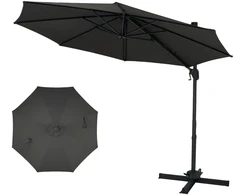 Promotions Konsolinė skėtis 297x317x250 cm Pilka saulės apsauga
