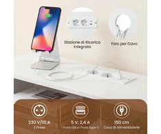 Promotions Konsolinis stalas 100x20x86,5 cm Baltas Su Saugykla