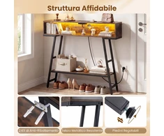 Promotions Konsolinis stalas 100x20x86,5 cm Rudas Saugojimo