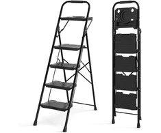 Promotions Kopėčios, 88x45x148 cm, Juoda, Metalas