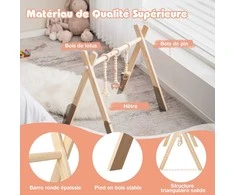 Promotions Kūdikio sporto salė, 60x44x60 cm, Natūrali, Medinė