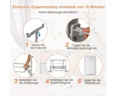 Promotions Kūdikių lovelė, 83x48x67-80 cm, smėlio spalvos