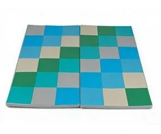 Promotions Kūdikių ropojimo kilimėlis, 144x144x3.5 cm, mėlynas, dirbtinės odos grindų kilimėlis