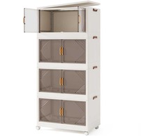 Promotions Dėžė krentama sandėliavimui, 65x39x142 cm, balta ruda