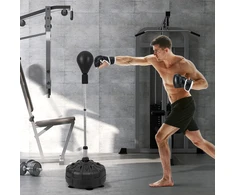 Promotions Laisvai stovintis bokso kriaušės maišas Reflex 47x21.6x137-157.5 cm Juodas Reguliuojamas