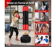 Promotions Laisvai stovintis bokso maišas, 180 cm, juoda ir raudona