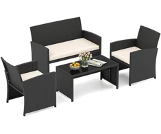 Promotions Lauko baldų komplektas 55,9x63,5x78,7 cm Balta rotangas